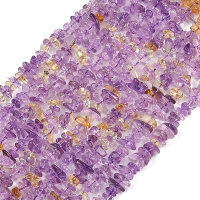 Natural Ametrine Beads Strands G-C250-02-1