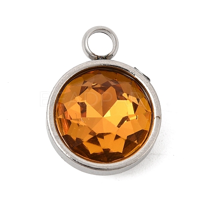 Birthstone Theme November 304 Stainless Steel Pendants STAS-G082-17P-11-1