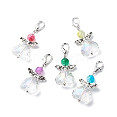AB Color Transparent Acrylic Beads Pendant Decorations HJEW-JM00780-1