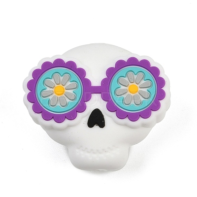 Halloween Silicone Beads SIL-K007-01B-1