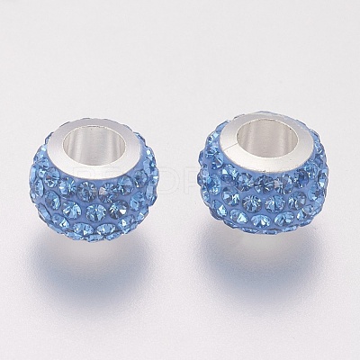 Rondelle Polymer Clay European Beads FIND-U001-01V-1
