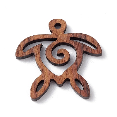 Walnut Wood Pendants WOOD-C016-02-1