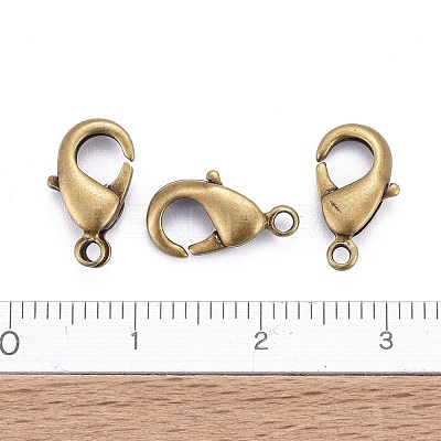 Brass Lobster Claw Clasps KK-902-AB-NF-1