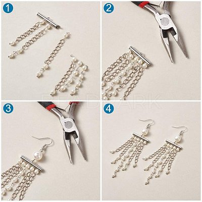 Iron Slide On End Clasp Tubes X-IFIN-R212-2.0cm-P-1