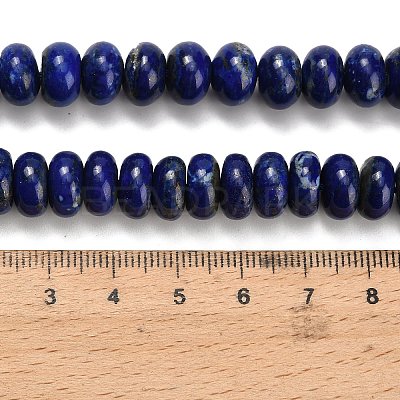 Natural Lapis Lazuli Beads Strands G-H329-B02-6x10mm-1