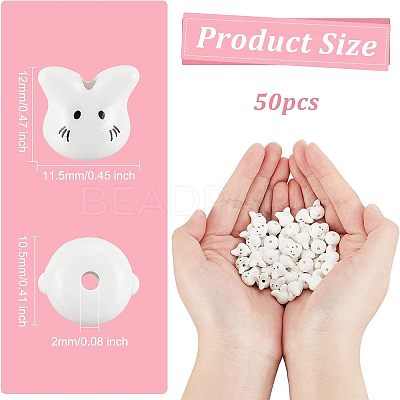 Handmade Porcelain Beads PORC-OC0001-08-1
