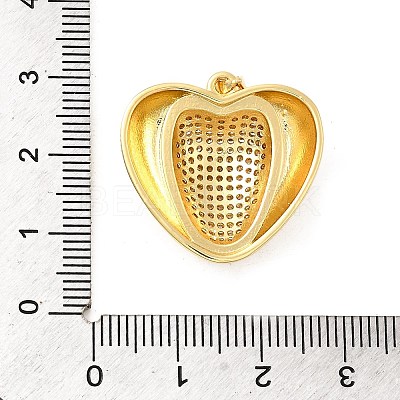 Brass Micro Pave Cubic Zirconia Pendants KK-A266-03A-G-1