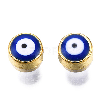 Alloy Enamel Beads LS-ENAM-S117-01B-G-1