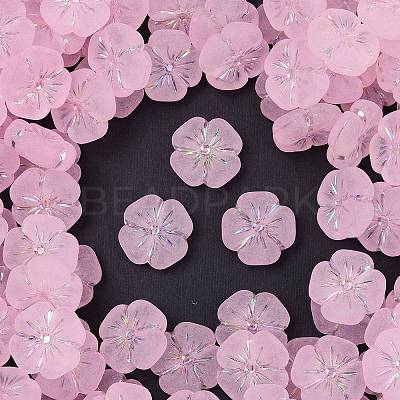 Frosted Transparent Acrylic Beads X1-OACR-P029-19B-05-1