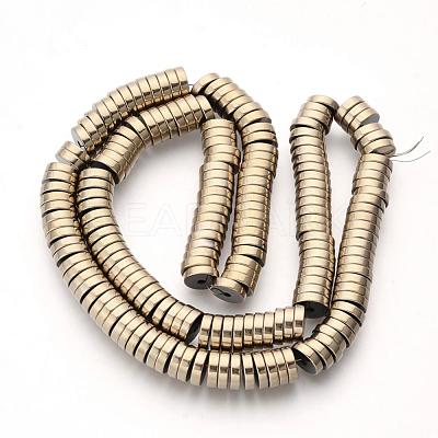 Electroplate Non-magnetic Synthetic Hematite Beads Spacers Strands G-Q486-75G-1