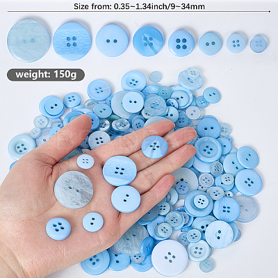 Resin Buttons BUTT-WH20002-07B-1