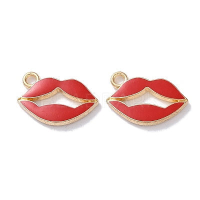 Alloy Enamel Pendants ENAM-O001-11P-G-1