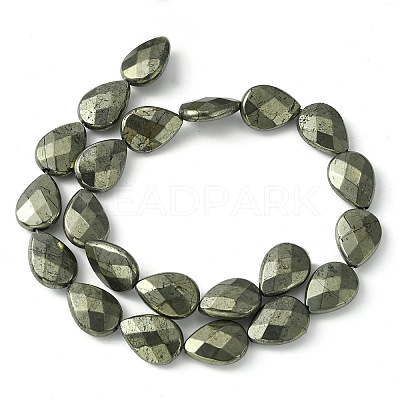 Natural Pyrite Beads Strands G-D067-L04-1