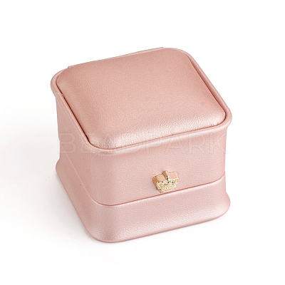 PU Leather Ring Gift Boxes LBOX-L005-A01-1