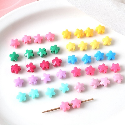 Opaque Acrylic Beads OACR-L016-03-1