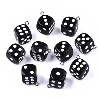 Opaque Epoxy Resin Pendants X-CRES-N025-12A-B01-1