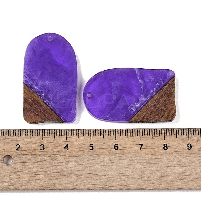 Resin & Wood Pendants WOOD-F015-13D-1