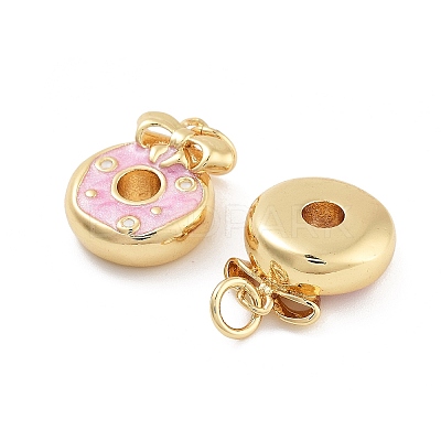 Rack Plating Brass Enamel Pendants KK-G512-19B-G-1