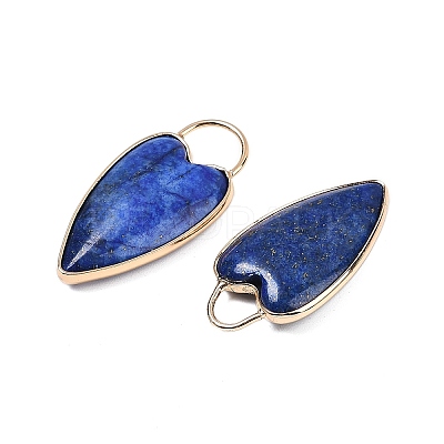 Dyed Natural Lapis Lazuli Pendants G-G193-02G-01-1