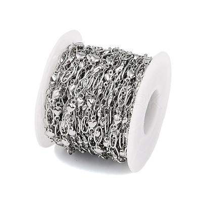Non-Tarnish 304 Stainless Steel Link Chain CHS-H028-07B-P-1