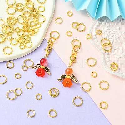90Pcs 3 Styles Iron Open Jump Rings IFIN-YW0003-45-1