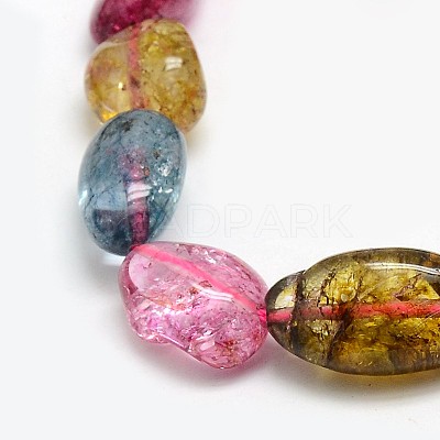 Natural Quartz Crystal Nuggets Beads Strands G-L154-26-1