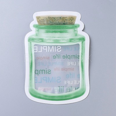 Reusable Bottle Shape Zipper Sealed Bags OPP-Z001-04-B-1