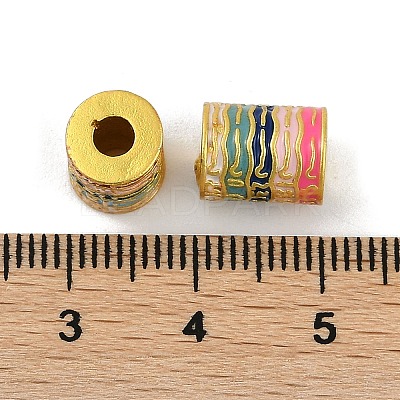 Brass Enamel Beads KK-S393-03-1