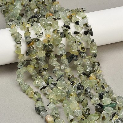 Prehnite Chip Bead Strands G-M205-11-1