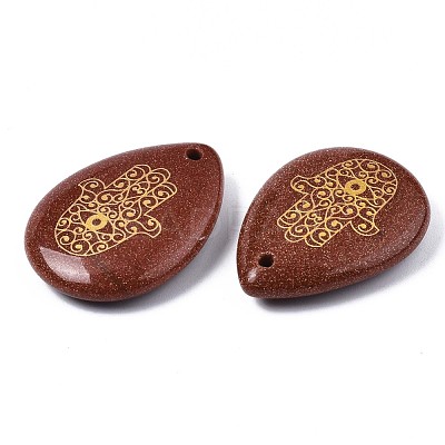 Synthetic Goldstone Pendants G-T122-73J-1
