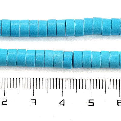 Synthetic Turquoise Beads Strands X-TURQ-G110-6x3mm-06-1