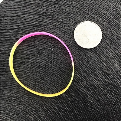 10Pcs 10 Colors Luminous Elastic Silicone Wristbands FS-WG75BF8-01-1