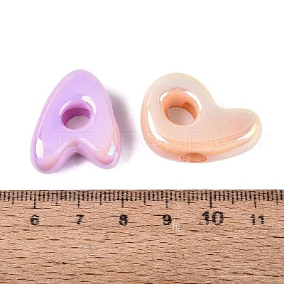Luminous UV Plating Opaque Acrylic Beads OACR-Q204-23-1