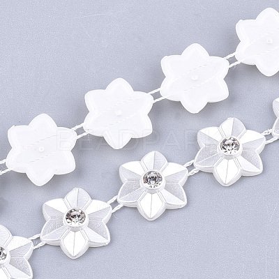 ABS Plastic Imitation Pearl Beaded Trim Garland Strand AJEW-S073-24-1