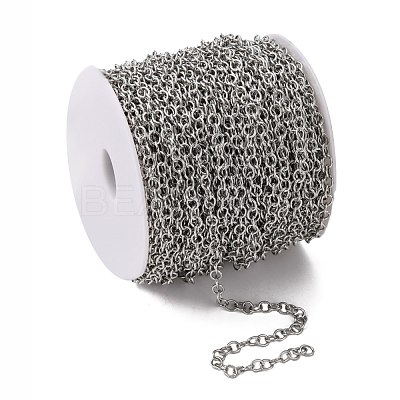 Tarnish Resistant 304 Stainless Steel Cable Chains CHS-R009-10-1