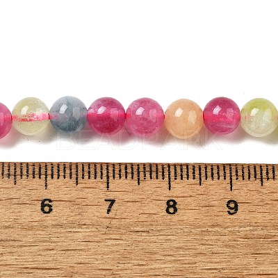 Dyed Natural Malaysia Jade Beads Strands G-G021-02A-18-1