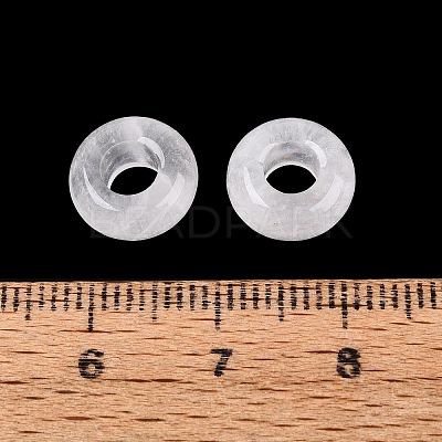 Natural Quartz Crystal European Beads G-Q602-04B-1