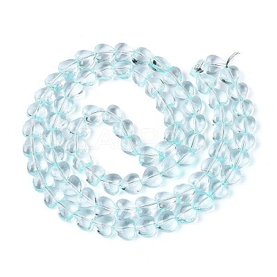 Baking Paint Transparent Glass Beads Strands DGLA-N021-01A-01-1