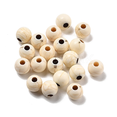 Crackle Opaque Acrylic Beads OACR-Z026-04A-1
