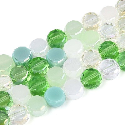 Electroplate Glass Beads Strands EGLA-N022-03A-A06-1