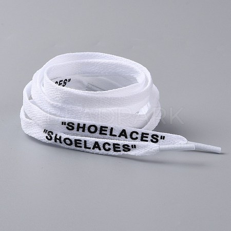 Polyester Flat Custom Shoelace AJEW-H116-A03-1