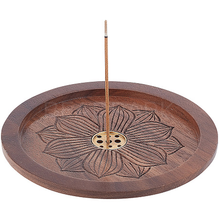 Wood Incense Burners AJEW-WH0033-98G-1