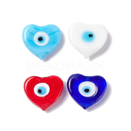 Handmade Evil Eye Lampwork Beads LAMP-F025-07-1