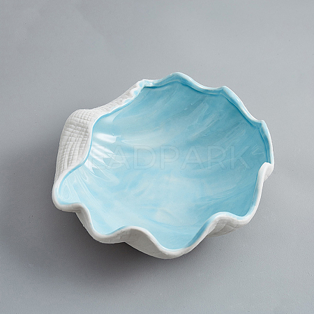 Shell Shape Ceramics Jewelry Plates WG73918-03-1