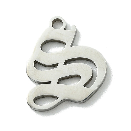 Non-Tarnish 201 Stainless Steel Pendants STAS-B055-01P-S-1