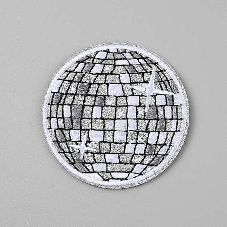 Polyester Iron on/Sew On Patches PATC-WH0022-04B-1