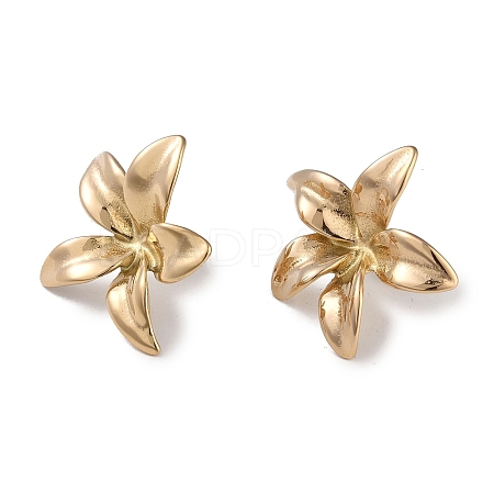 304 Stainless Steel Stud Earrings for Women EJEW-L283-025G-1