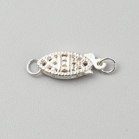 Sterling Silver Box Clasps FIND-WH0139-648S-1