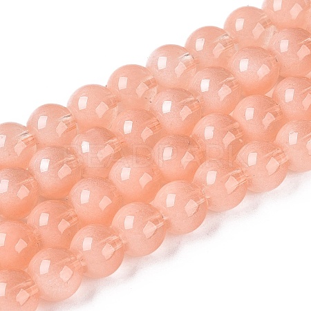 Transparent Glass Imitation Cat Eye Beads Strands GLAA-Q110-01B-15-1