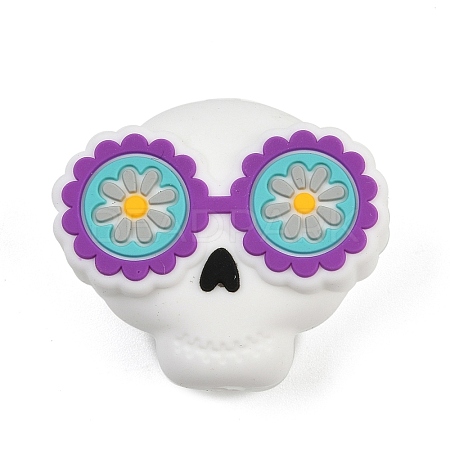 Halloween Silicone Beads SIL-K007-01B-1
